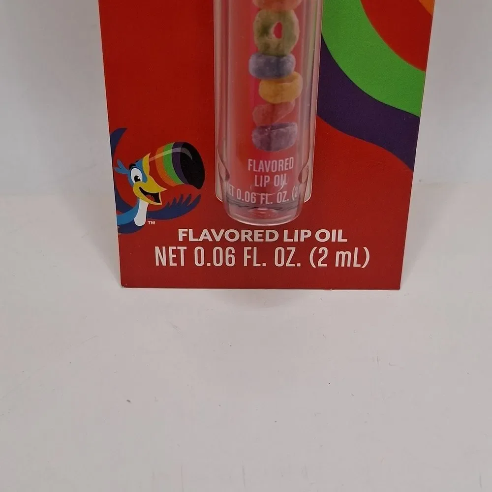 Froot loops flavored lip gloss cereal flavor cruelty free lip gloss